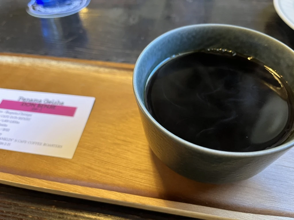 フランクリンズ カフェでいただいたコーヒー